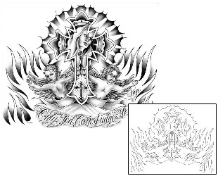 Mary Tattoo Miscellaneous tattoo | SAF-00041