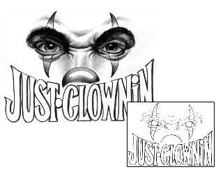 Clown Tattoo Horror tattoo | SAF-00073
