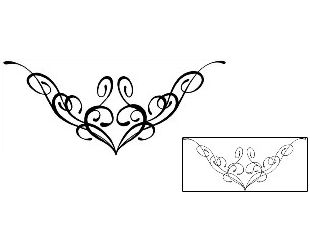 Heart Tattoo Specific Body Parts tattoo | SAF-00079