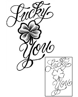 Irish Tattoo Lucky You Tattoo