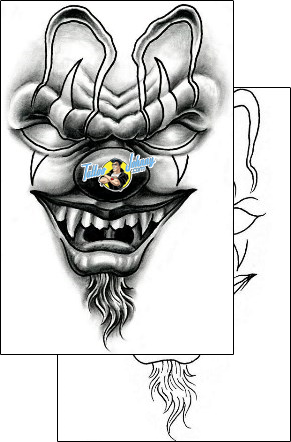 Horror Tattoo fantasy-clown-tattoos-sage-o`connell-saf-00106