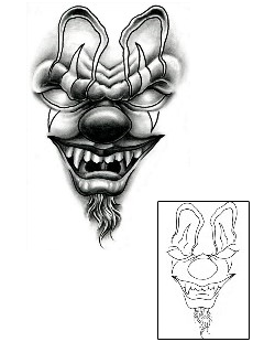 Clown Tattoo Horror tattoo | SAF-00106
