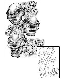 Clown Tattoo Horror tattoo | SAF-00119