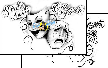 Comedy Tragedy Mask Tattoo comedy-tragedy-mask-tattoos-levi-greenacres-lgf-00273
