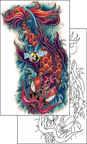 Fish Tattoo marine-life-fish-tattoos-sean-beck-sbf-00027