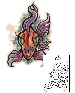 Fish Tattoo Marine Life tattoo | SBF-00031