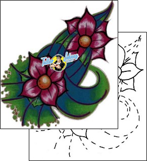 Flower Tattoo plant-life-flowers-tattoos-sean-beck-sbf-00045