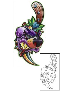 Dog Tattoo Horror tattoo | SBF-00074