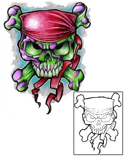 Crossbones Tattoo Miscellaneous tattoo | SBF-00082