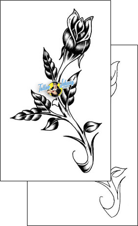 Flower Tattoo plant-life-flowers-tattoos-sacred-clown-scf-00003