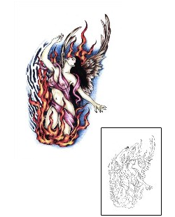Fallen Angel Tattoo Mythology tattoo | SCF-00108