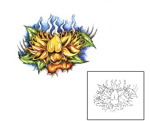 Lotus Tattoo Plant Life tattoo | SCF-00118