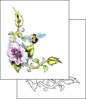 Flower Tattoo plant-life-flowers-tattoos-sacred-clown-scf-00124