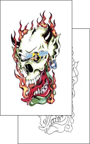 Horror Tattoo horror-tattoos-sacred-clown-scf-00145
