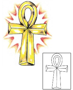 Ankh Tattoo Religious & Spiritual tattoo | SCF-00197