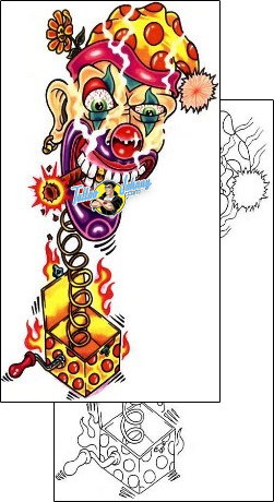 Clown Tattoo clown-tattoos-sacred-clown-scf-00207