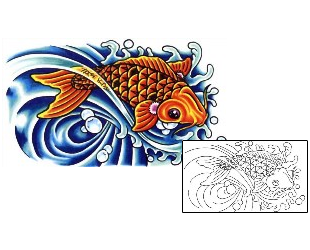 Fish Tattoo Marine Life tattoo | SCF-00208