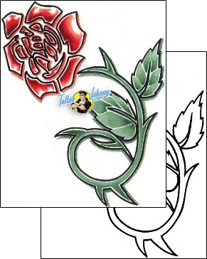 Flower Tattoo plant-life-flowers-tattoos-sacred-clown-scf-00211