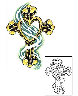 Sacred Heart Tattoo Religious & Spiritual tattoo | SCF-00233