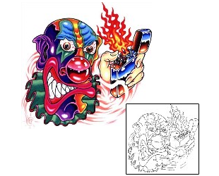 Clown Tattoo Miscellaneous tattoo | SCF-00234