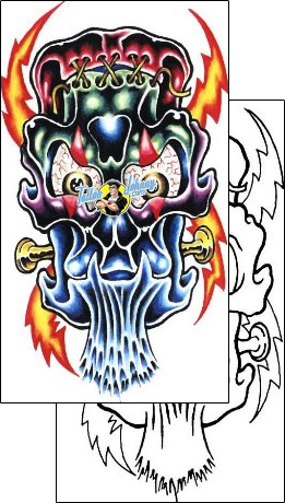 Evil Tattoo horror-evil-tattoos-sacred-clown-scf-00262