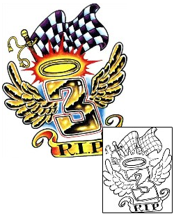 Racing Tattoo For Women tattoo | SCF-00276