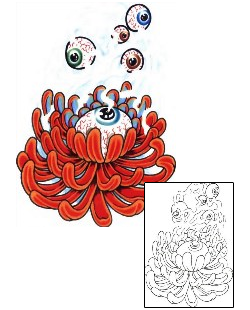 Chrysanthemum Tattoo SCF-00302