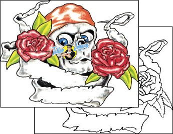 Skull Tattoo horror-skull-tattoos-sacred-clown-scf-00329