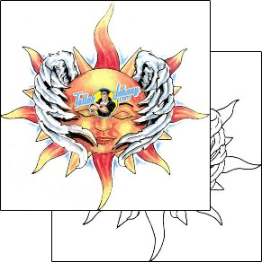 Celestial Tattoo astronomy-celestial-tattoos-sacred-clown-scf-00341