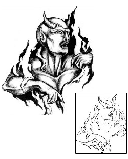 Devil - Demon Tattoo Miscellaneous tattoo | SCF-00368