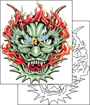 Monster Tattoo fantasy-tattoos-sacred-clown-scf-00379