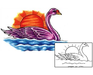 Swan Tattoo Animal tattoo | SCF-00391