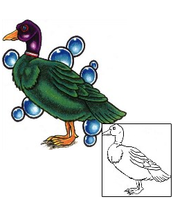 Duck Tattoo Animal tattoo | SCF-00400