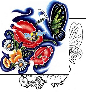 Butterfly Tattoo insects-butterfly-tattoos-sacred-clown-scf-00419