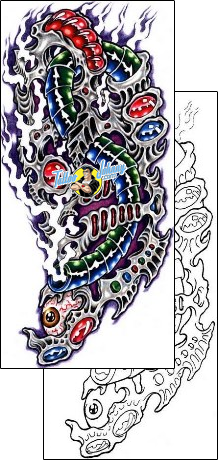 Half Sleeve Tattoo specific-body-parts-half-sleeve-tattoos-sacred-clown-scf-00430