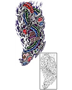 Biomechanical Tattoo Specific Body Parts tattoo | SCF-00430