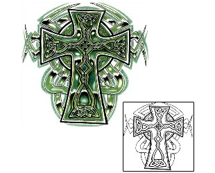 Cross Tattoo Religious & Spiritual tattoo | SCF-00436