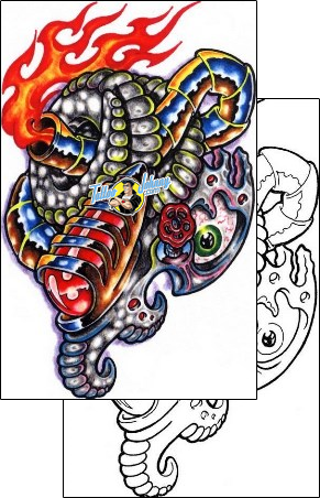 Fire – Flames Tattoo miscellaneous-fire-tattoos-sacred-clown-scf-00437
