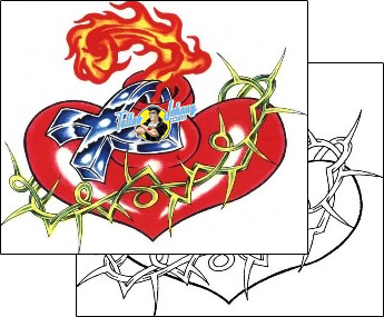Heart Tattoo for-women-heart-tattoos-sacred-clown-scf-00462