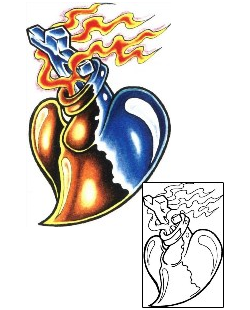 Sacred Heart Tattoo Religious & Spiritual tattoo | SCF-00463