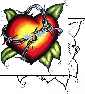 Heart Tattoo heart-tattoos-sacred-clown-scf-00479