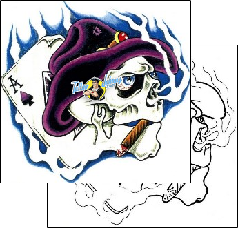 Ace Tattoo gambling-cards-tattoos-sacred-clown-scf-00506