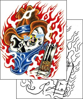 Fire – Flames Tattoo miscellaneous-fire-tattoos-sacred-clown-scf-00507
