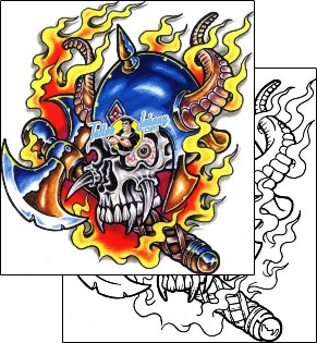 Horror Tattoo horror-tattoos-sacred-clown-scf-00514