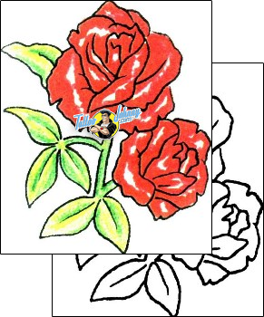 Flower Tattoo plant-life-flowers-tattoos-sacred-clown-scf-00540