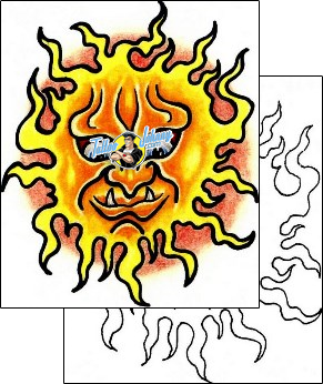 Celestial Tattoo astronomy-celestial-tattoos-sacred-clown-scf-00557