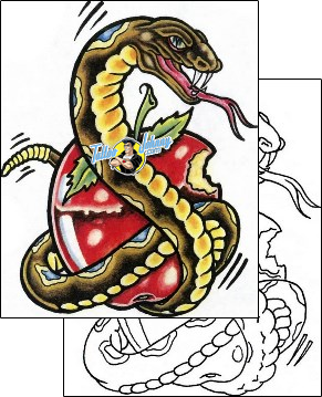 Scary Tattoo reptiles-and-amphibians-reptile-tattoos-sacred-clown-scf-00569