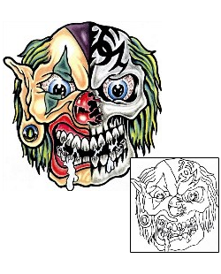 Picture of Sinister Scott Clown Tattoo