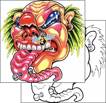 Evil Tattoo evil-tattoos-sacred-clown-scf-00607
