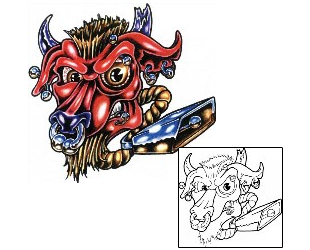 Bull Tattoo Animal tattoo | SCF-00611